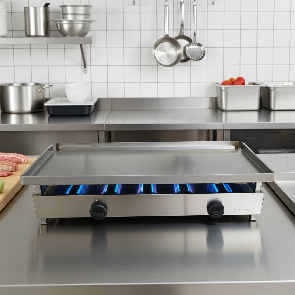 Plancha de gas MOD 80-P - med 80 x 40cm - Imagen 3