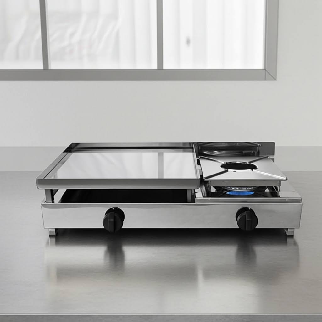 Planchas con fogón en CROMODURO mod 80F CR - Imagen 2